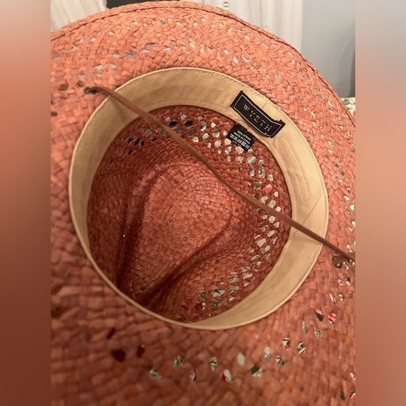 Wyeth camel straw chin strap rancher, NWOT - Picture 3 of 3